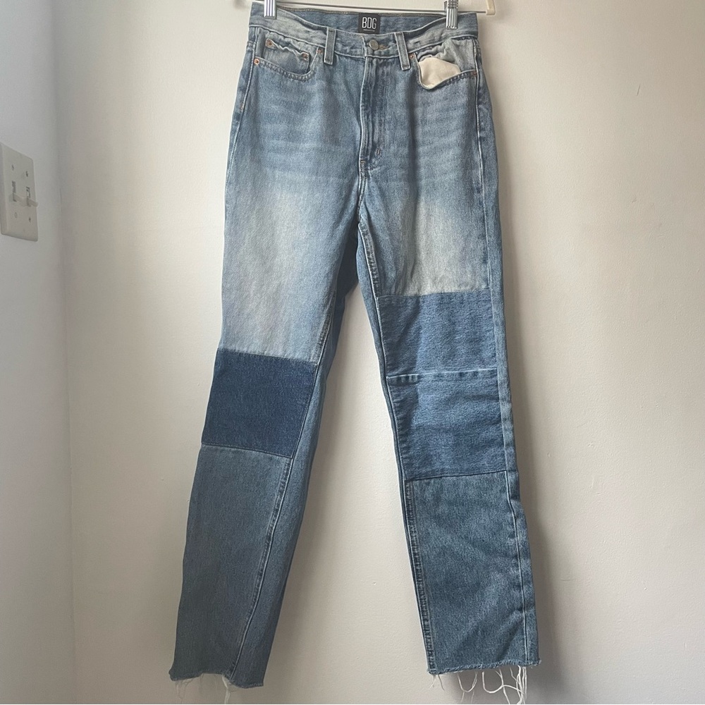 Urban Outfitters BDG Slim Straight Patchwork Jeans - Picture 2 of 6